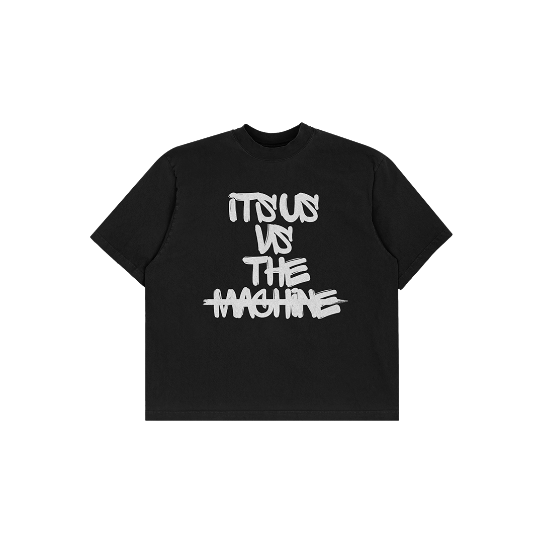 IT'S US VS THE MACHINE OVERSIZED TEE